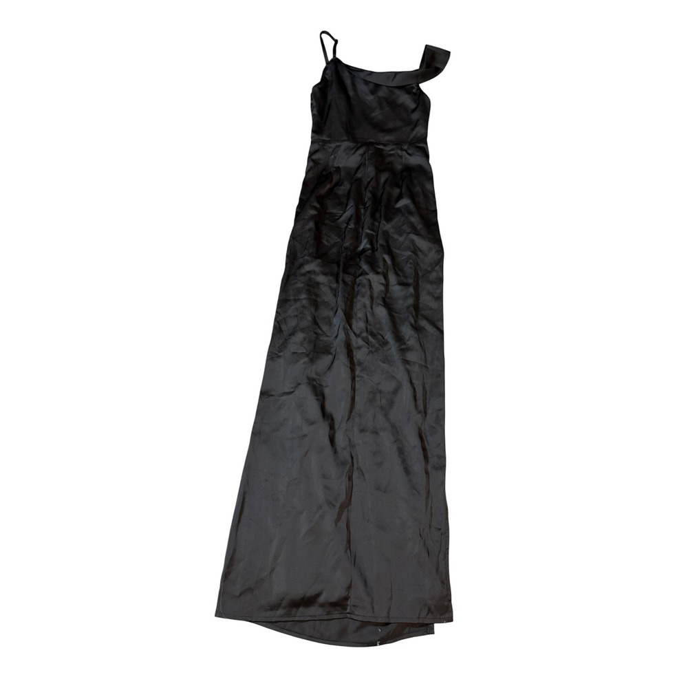 NEW Lulus Size Small Black Dress Formal Midi Off Shoulder High Slit Statin - Picture 10 of 10